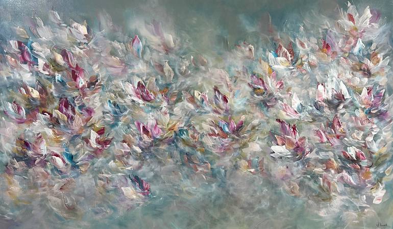 Original Abstract Expressionism Abstract Painting by Vé Boisvert