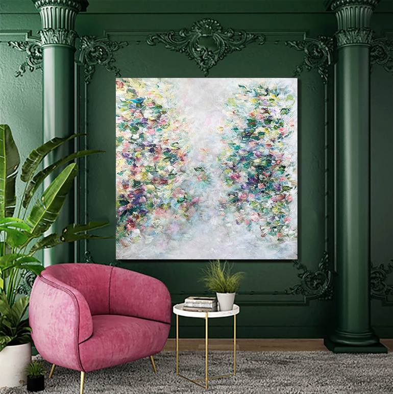Original Abstract Expressionism Abstract Painting by Vé Boisvert