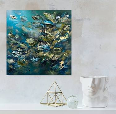 Original Abstract Expressionism Abstract Painting by Vé Boisvert
