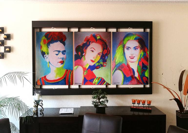 Original Impressionism Pop Culture/Celebrity Painting by Carlos Piedra
