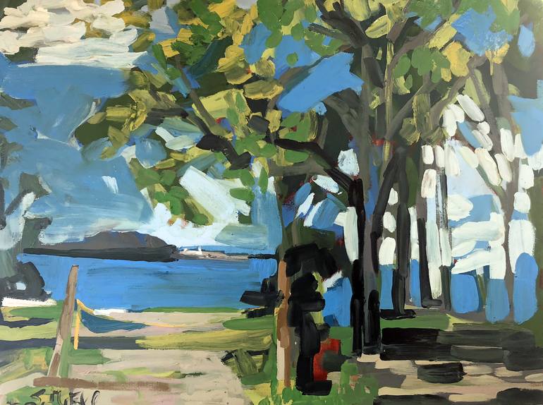 Zeb Cove. Cape Elizabeth, Maine Painting by Erin McGee Ferrell