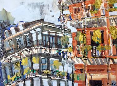 Original Architecture Paintings by Erin McGee Ferrell