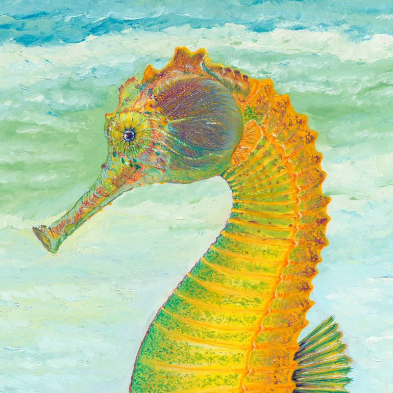 Original Expressionism Animal Painting by Zsuzsanna Rossetter