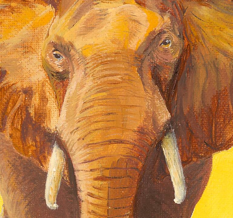 Original Expressionism Animal Painting by Zsuzsanna Rossetter