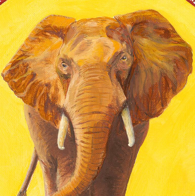 Original Expressionism Animal Painting by Zsuzsanna Rossetter