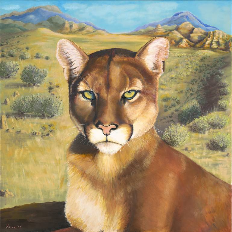Puma Land Painting Zsuzsanna | Saatchi Art
