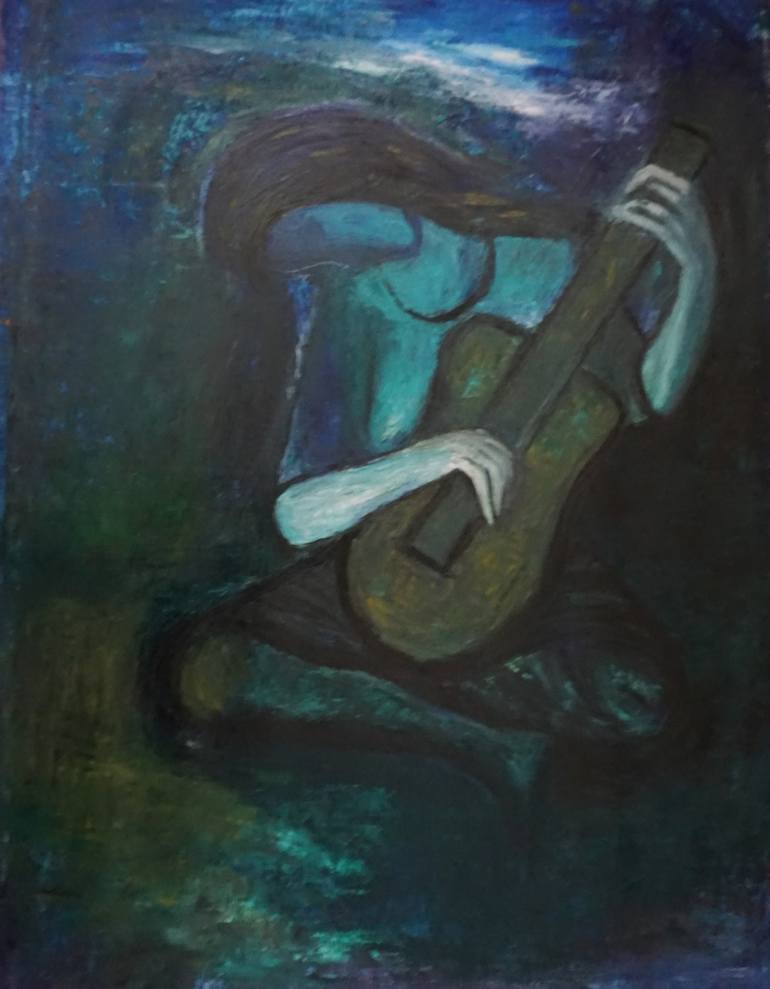 Original Abstract Expressionism Music Paintings by Archana Santra