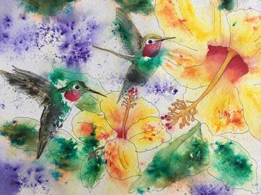 Original Expressionism Botanic Paintings by Nancy Sewell