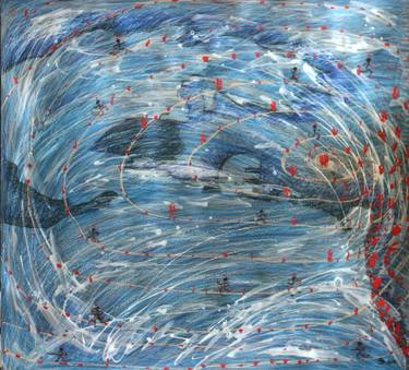 Original Abstract Expressionism Abstract Paintings by Mirjana Berka