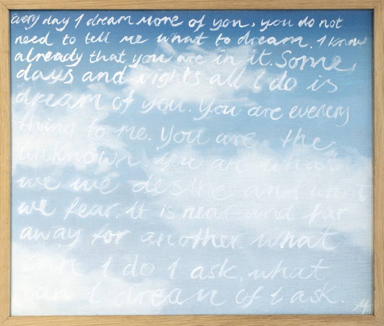 Original Figurative Calligraphy Paintings by Marianne Hendriks