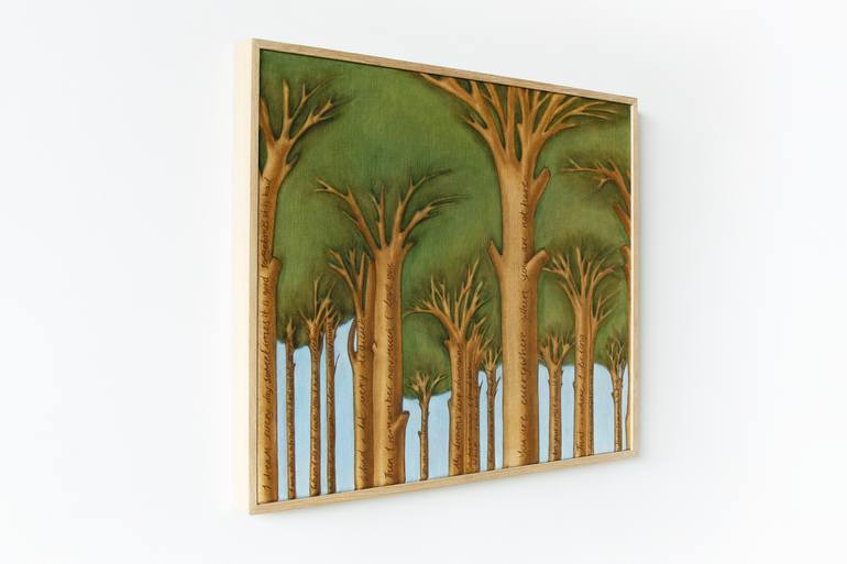 Original Figurative Calligraphy Painting by Marianne Hendriks