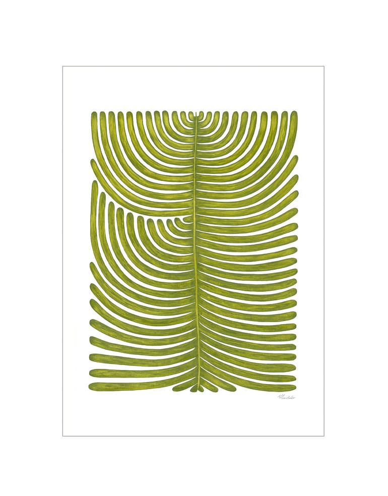 Original Fauvism Botanic Printmaking by Marianne Hendriks