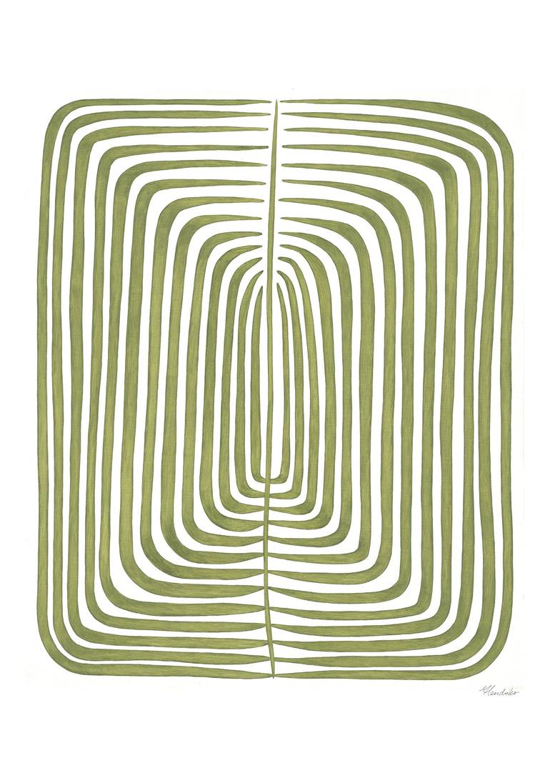 Original Fauvism Botanic Printmaking by Marianne Hendriks