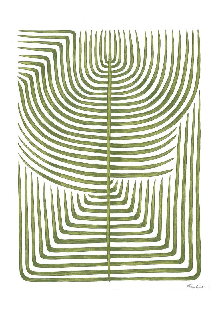 Original Fauvism Botanic Printmaking by Marianne Hendriks