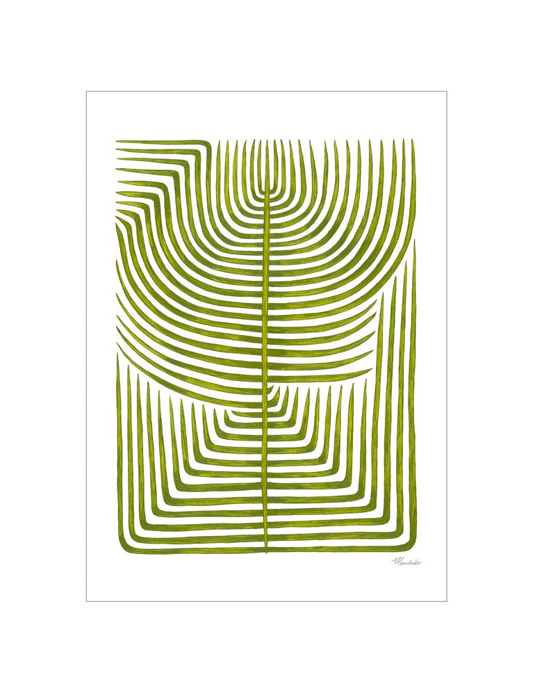 Original Fauvism Botanic Printmaking by Marianne Hendriks