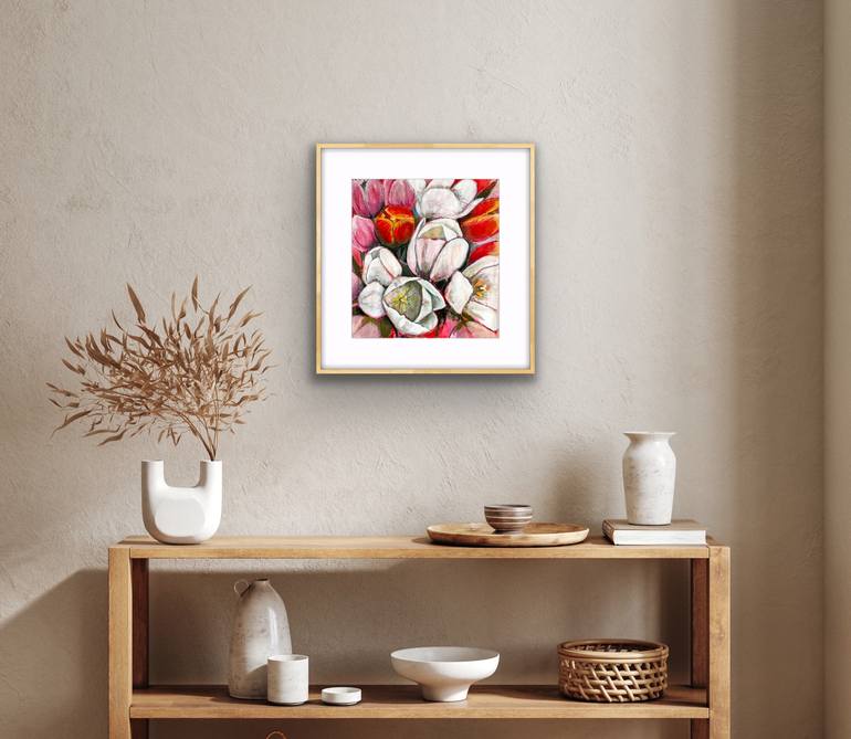Original Contemporary Floral Painting by Marielle Robichaud
