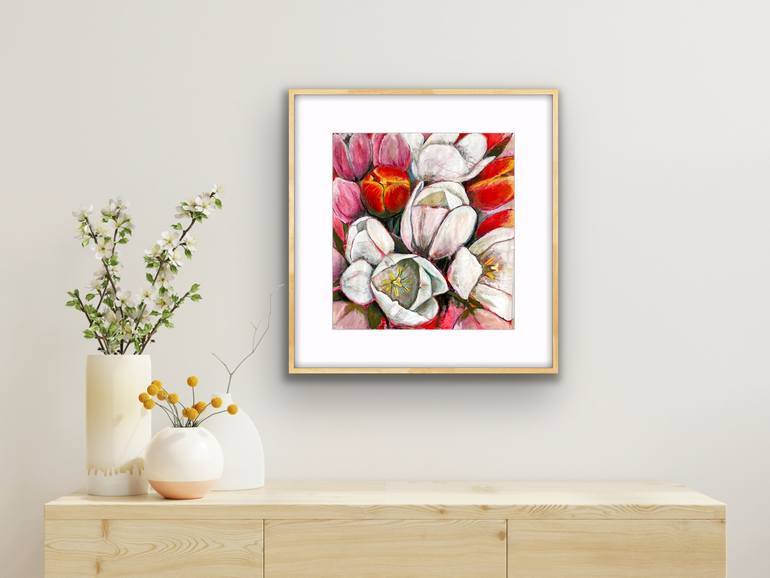 Original Contemporary Floral Painting by Marielle Robichaud