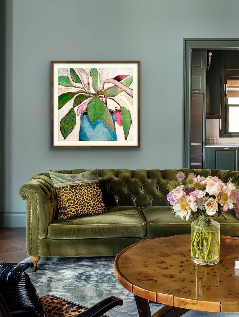 Original Contemporary Botanic Painting by Marielle Robichaud