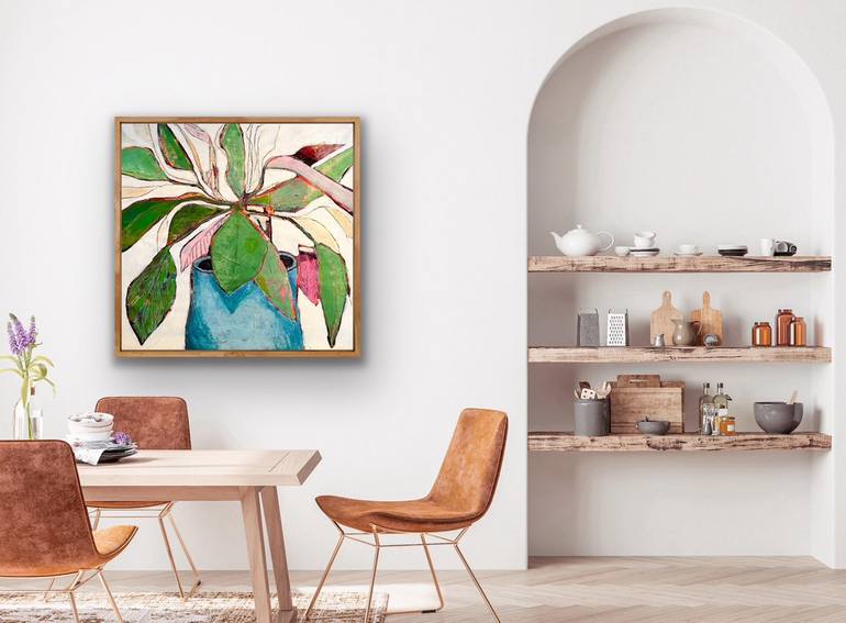 Original Contemporary Botanic Painting by Marielle Robichaud