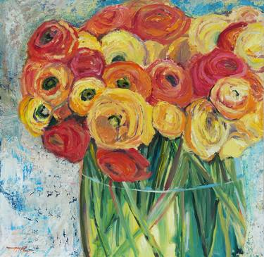 Original Floral Paintings by Marielle Robichaud