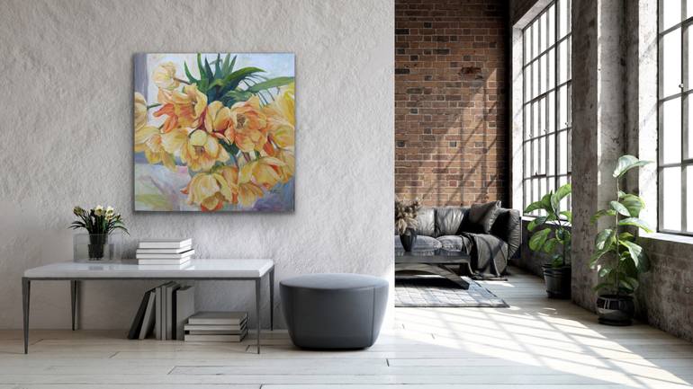 Original Figurative Floral Painting by Marielle Robichaud