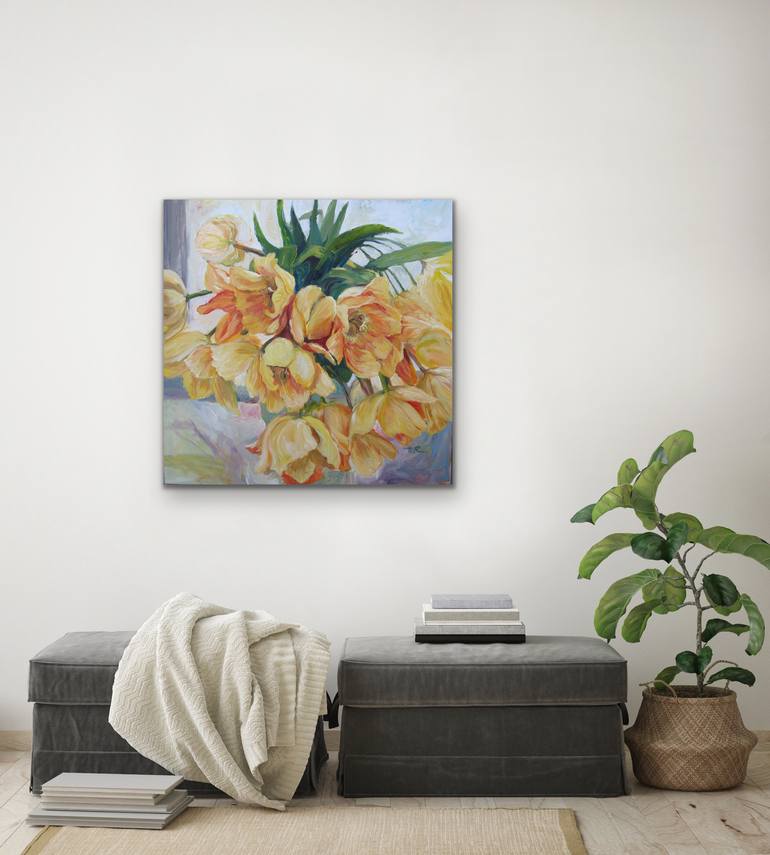 Original Figurative Floral Painting by Marielle Robichaud