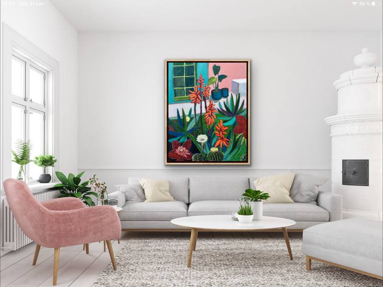 Original Expressionism Garden Painting by Marielle Robichaud