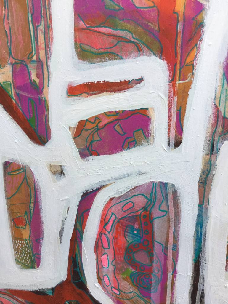 Original Abstract Expressionism Abstract Painting by Marielle Robichaud