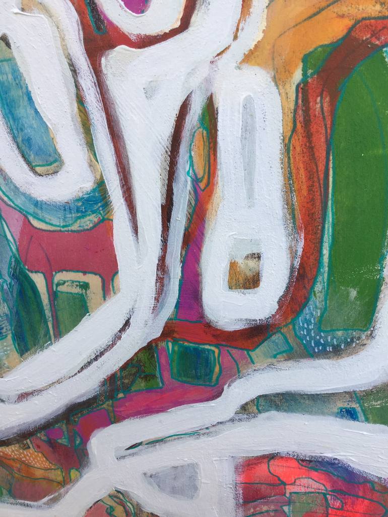 Original Abstract Expressionism Abstract Painting by Marielle Robichaud