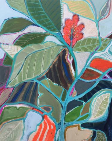 Print of Abstract Botanic Paintings by Marielle Robichaud