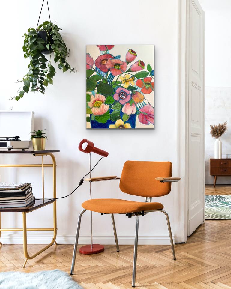 Original Floral Painting by Marielle Robichaud