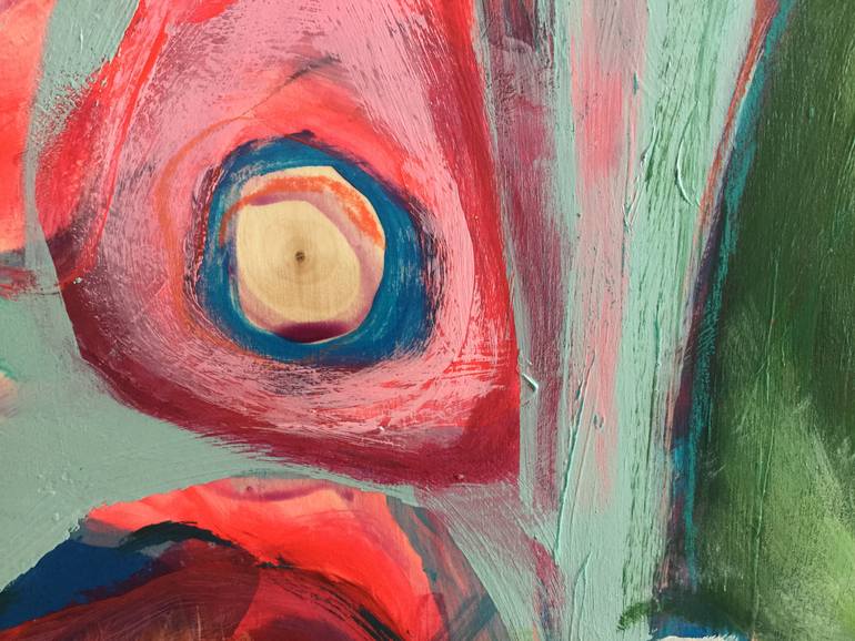 Original Abstract Botanic Painting by Marielle Robichaud