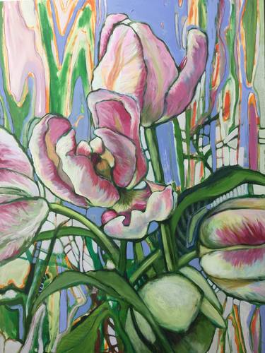 Original Floral Paintings by Marielle Robichaud