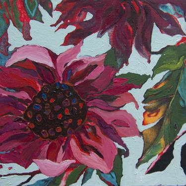 Original Abstract Floral Paintings by Marielle Robichaud
