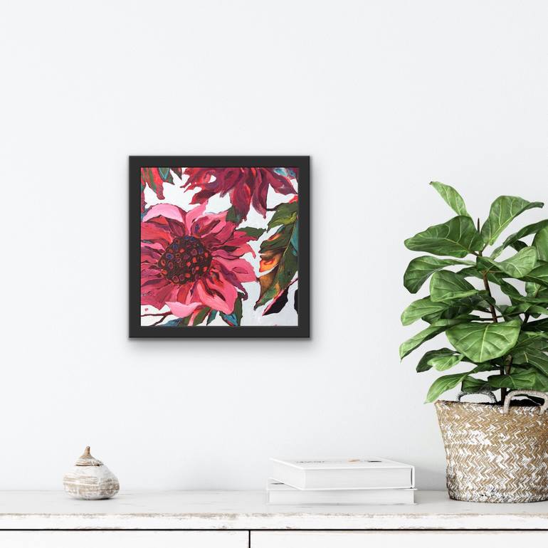 Original Abstract Floral Painting by Marielle Robichaud