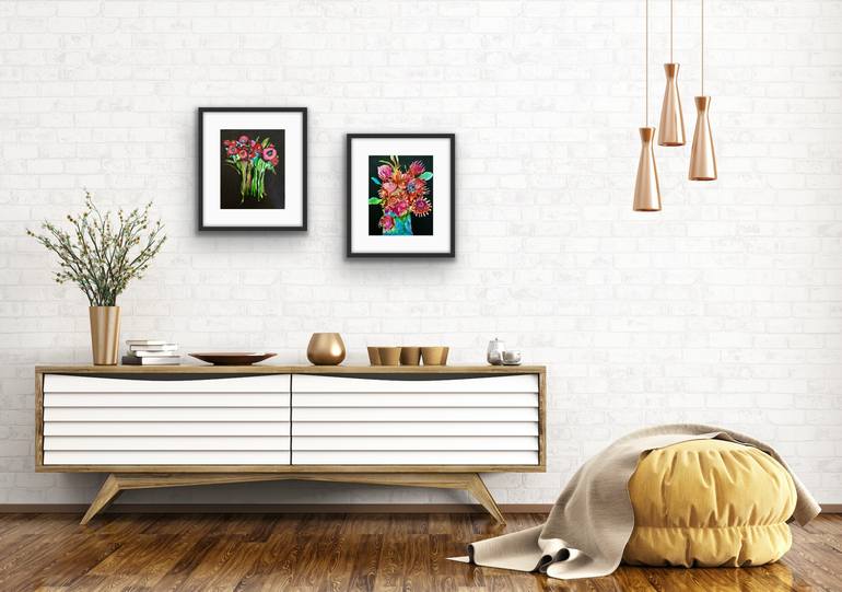 Original Abstract Expressionism Still Life Painting by Marielle Robichaud