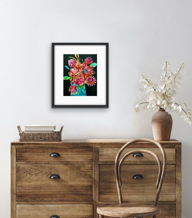 Original Abstract Expressionism Still Life Painting by Marielle Robichaud