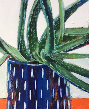 Aloes au pot bleu thumb
