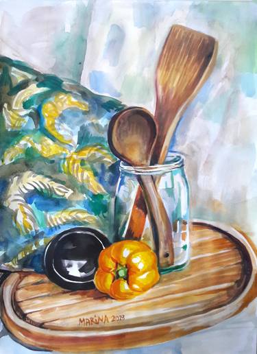 Original Still Life Painting by Marina Popska