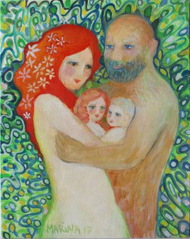 Print of Figurative Family Paintings by Marina Popska