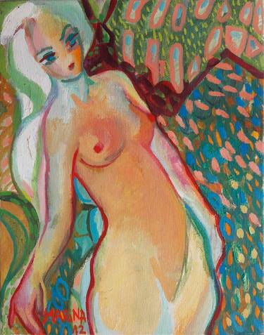 Original Figurative Erotic Paintings by Marina Popska