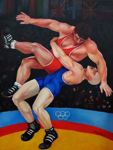 Original Sport Paintings by Marina Popska