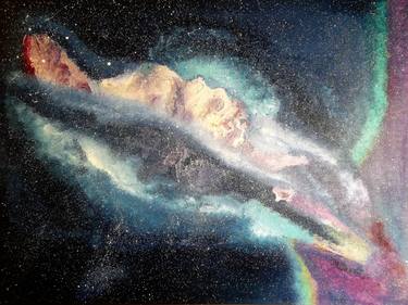 Original Abstract Outer Space Paintings by Rabia Patel