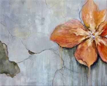 Original Abstract Floral Painting by Jonsie Isasmendi