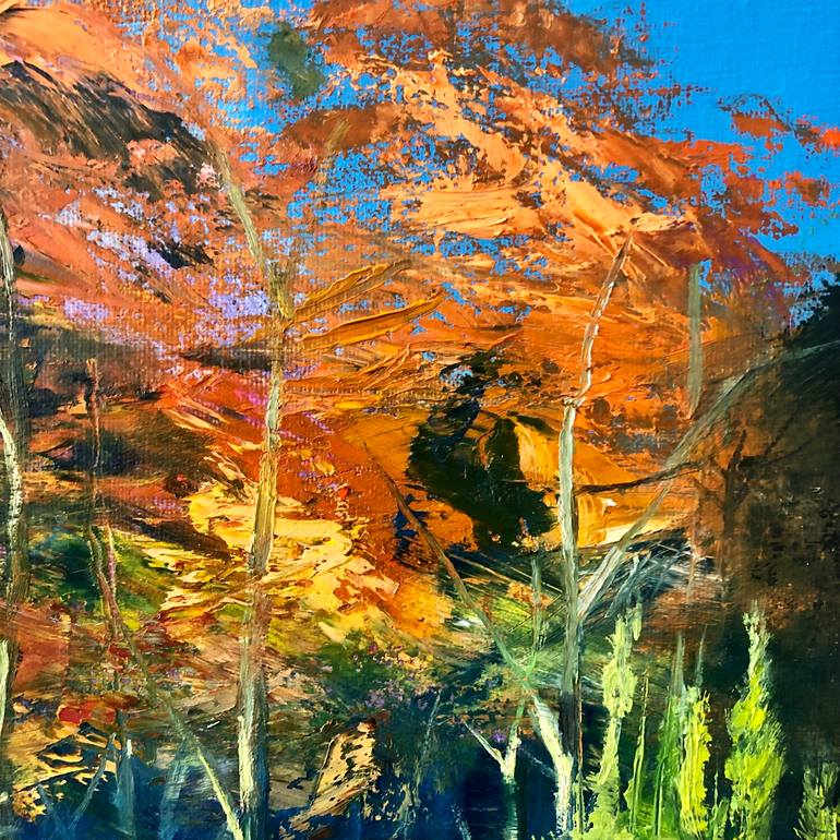 Original Abstract Expressionism Landscape Painting by Alain Donate