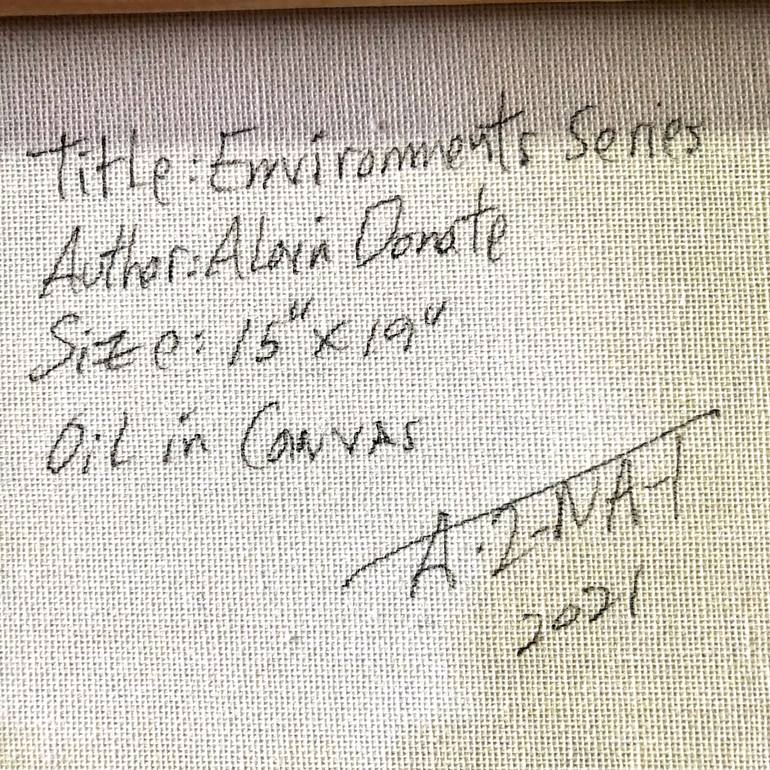 Original Abstract Expressionism Landscape Painting by Alain Donate