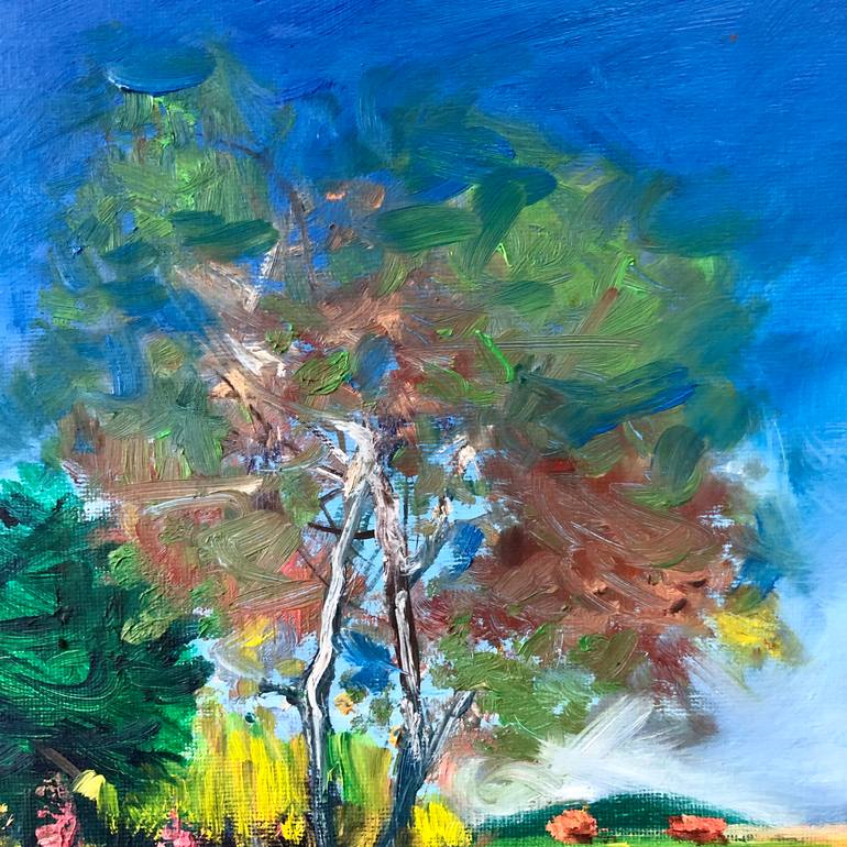 Original Abstract Expressionism Landscape Painting by Alain Donate