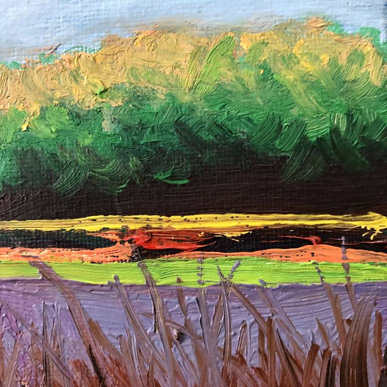 Original Abstract Expressionism Landscape Painting by Alain Donate