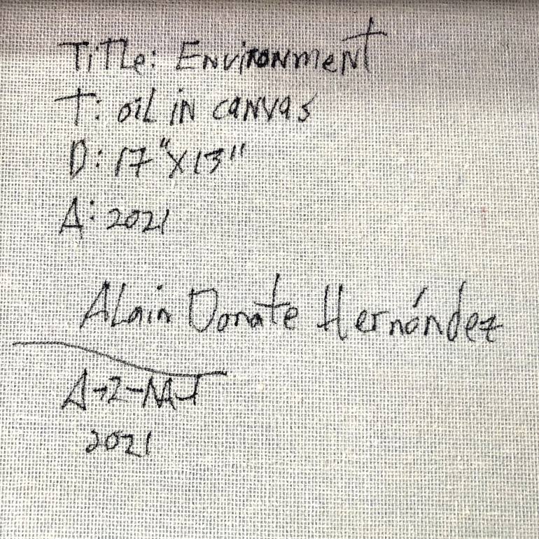 Original Abstract Expressionism Landscape Painting by Alain Donate