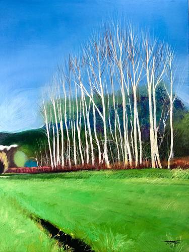 Print of Fine Art Landscape Paintings by Alain Donate